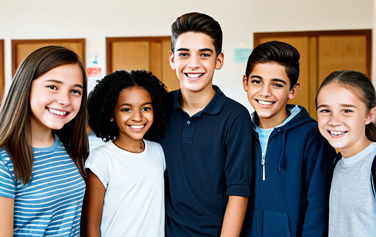 청소년지도사와 지역 커뮤니티 활동 사례 - Hopeful Youth Leader**
A young, professional-looking youth leader, fully clothed in modest attire, ...