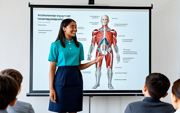 청소년지도사로서의 업무 자동화 도구 활용 - A diverse team of youth workers collaborating on a document using cloud-based software on a large sc...