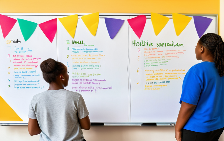 청소년지도사와 청소년의 학업 동기 부여 방법 - A male teenager, aged 15-16, initially sitting alone at a desk cluttered with textbooks and a laptop...