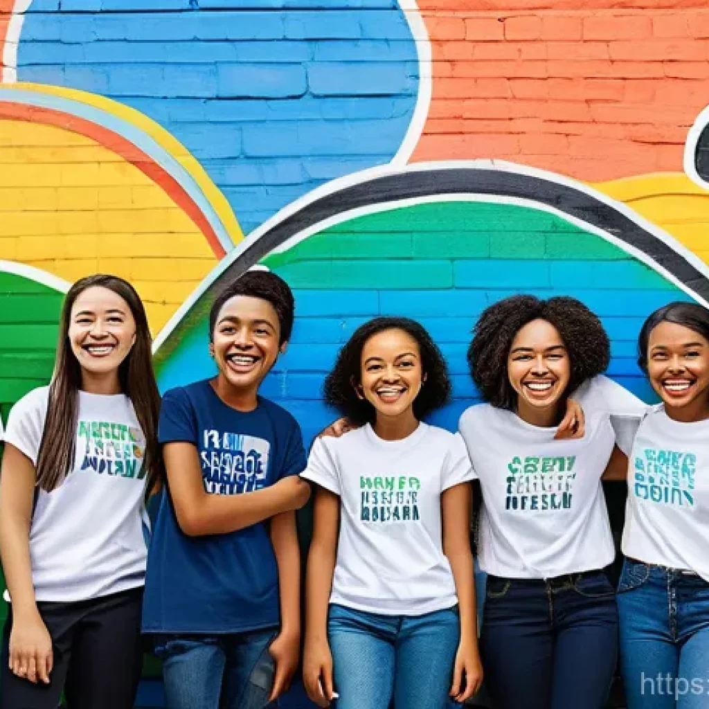 청소년지도사로서의 연말 결산 보고 방법 - **Image Prompt 1: The Narrative of Growth**
A diverse group of cheerful teenagers, aged 13-18, i...