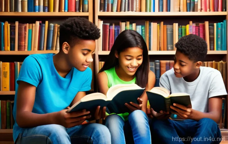 청소년지도사와 청소년 독서 프로그램 - **Prompt 1: Empathetic Youth Leader Guiding Diverse Teenagers**
"A heartwarming scene in a moder... 청소년지도사와 청소년 독서 프로그램 - **Prompt 1: Empathetic Youth Leader Guiding Diverse Teenagers**
"A heartwarming scene in a moder...