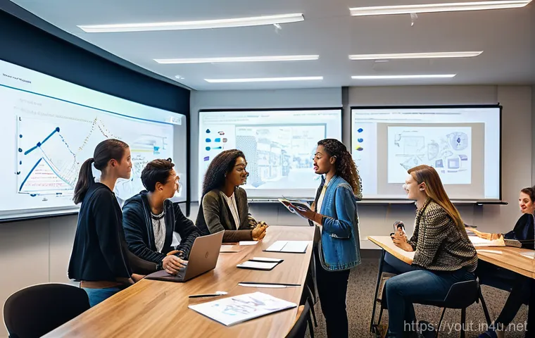 청소년지도사와 청소년 리더십 개발 프로그램 - A dynamic indoor scene featuring a group of 14-16 year old teenagers engaged in a team-building chal... 청소년지도사와 청소년 리더십 개발 프로그램 - A dynamic indoor scene featuring a group of 14-16 year old teenagers engaged in a team-building chal...